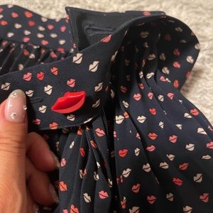 Kate Spade Maxi Skirt with lips